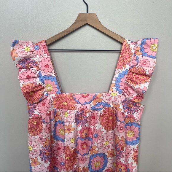 Tuckernuck x Cameran Eubanks Wimberly Folly Floral Hazel Linen Dress Size Large - Picture 7 of 16